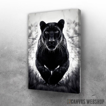 Slika wild jumping black panther Slika wild jumping black panther