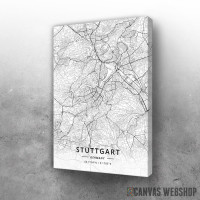 Slika Štutgart mapa - white