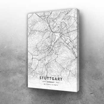 Štutgart mapa - white