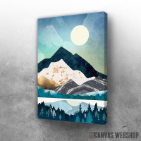 Slika Šuma obasjana mesečinom