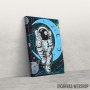 Slika Astronaut Sits On Asteroid Slika Astronaut Sits On Asteroid