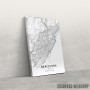 Slika Barselona mapa - white Slika Barselona mapa - white
