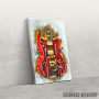 Slika Billy Gibbons red guitar Slika Billy Gibbons red guitar