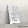 Slika Budimpešta mapa - white