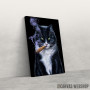 Slika Cool Tuxedo Cat with Cigar