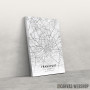 Slika Frankfurt mapa - white Slika Frankfurt mapa - white