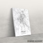 Slika Košice mapa - white Slika Košice mapa - white