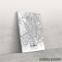 Slika Madrid mapa - white Slika Madrid mapa - white
