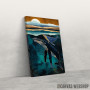 Slika Moonlit Whales Slika Moonlit Whales