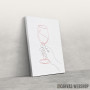 Slika One Line Wine Poster