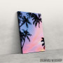 Slika Palm Trees Purple Sky