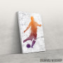 Slika Soccer player painted