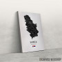 Slika Srbija mapa - crno Slika Srbija mapa - crno