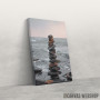 Slika Stones Pyramid At The Sea