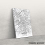 Slika Varšava mapa - white Slika Varšava mapa - white