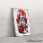 Slika White tiger, red sun
