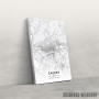 Slika Zagreb mapa - white Slika Zagreb mapa - white