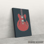Slika Cherry Hollow Body Guitar Slika Cherry Hollow Body Guitar