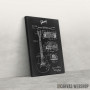 Slika Gibson Les Paul crni nacrt