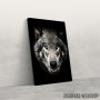 Slika wild angry wolf head