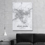 Slika Adis Abeba mapa - white Slika Adis Abeba mapa - white
