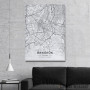 Slika Bangkok mapa - white Slika Bangkok mapa - white