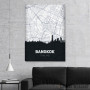 Slika Bangkok mapa i silueta grada
