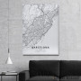 Slika Barselona mapa - white Slika Barselona mapa - white