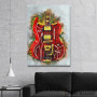 Slika Billy Gibbons red guitar Slika Billy Gibbons red guitar