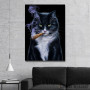 Slika Cool Tuxedo Cat with Cigar