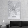 Slika Detroit mapa - white