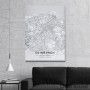 Slika Edinburg mapa - white Slika Edinburg mapa - white