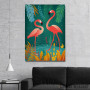 Slika Flamingos Birds on water Slika Flamingos Birds on water
