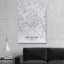 Slika Frankfurt mapa - white Slika Frankfurt mapa - white