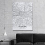Slika Glazgov mapa - white Slika Glazgov mapa - white