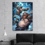 Slika God of War Kratos vs Thor Slika God of War Kratos vs Thor