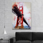 Slika Golden Gate in Watercolor Slika Golden Gate in Watercolor