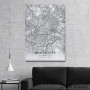 Slika Meksiko siti mapa - white Slika Meksiko siti mapa - white