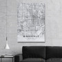 Slika Mineapolis mapa - white Slika Mineapolis mapa - white