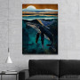 Slika Moonlit Whales Slika Moonlit Whales