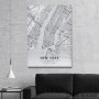 Slika New York mapa - white Slika New York mapa - white