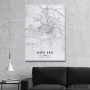 Slika Novi Sad mapa - white