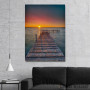 Slika Pier Sunset At The Sea