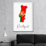 Slika Portugal - mapa i zastava