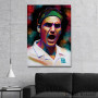 Slika Roger Federer painting
