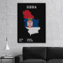 Slika Srbija - zastava i mapa Slika Srbija - zastava i mapa