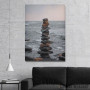 Slika Stones Pyramid At The Sea