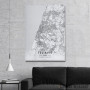 Slika Tel Aviv mapa - white