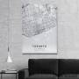 Slika Toronto mapa - white Slika Toronto mapa - white