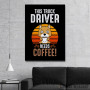 Slika Truck Driver and Coffee Slika Truck Driver and Coffee